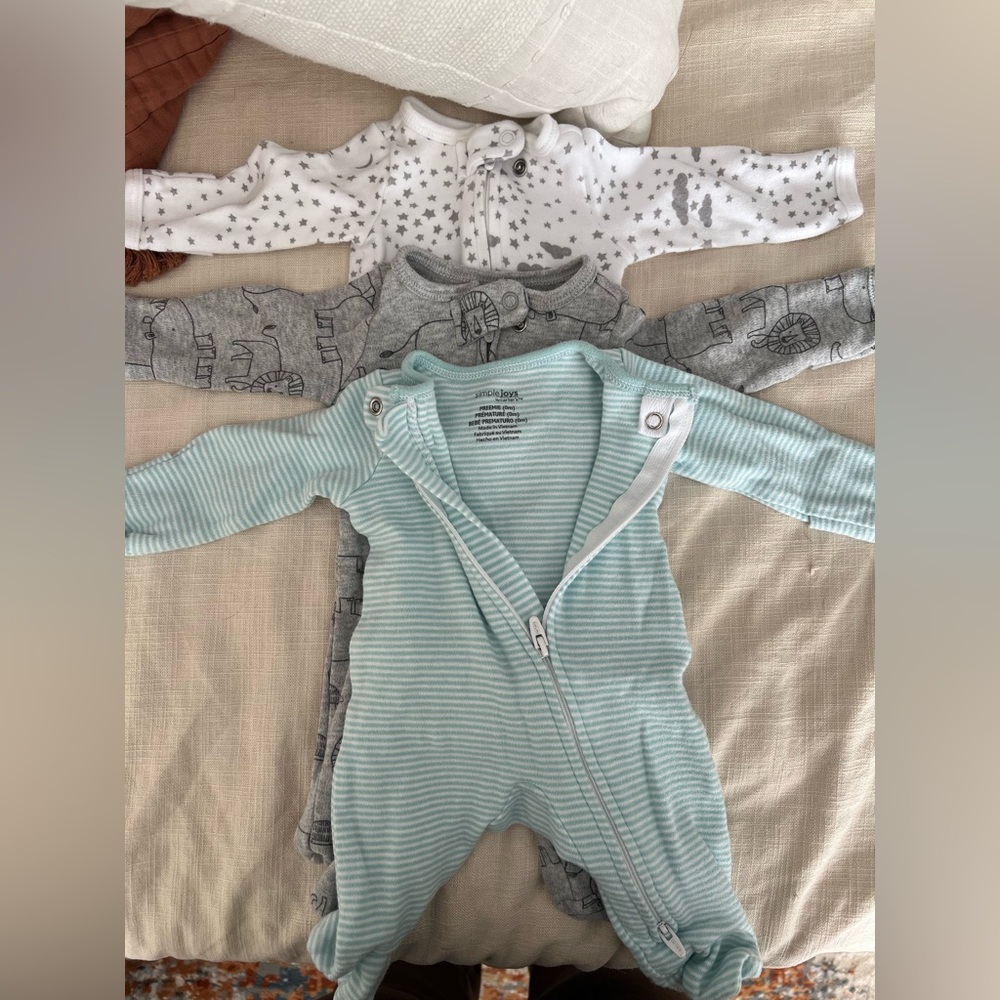 3-Pack Carters Premie Sleepers